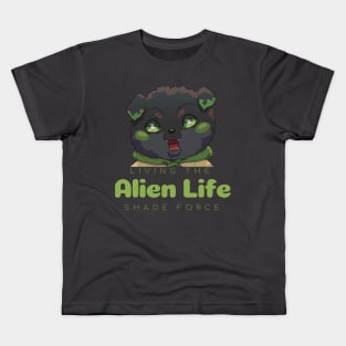 Cute Alien Puppy: Living the Life (With Alto-Milano) Kids T-Shirt